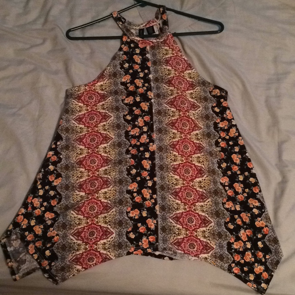 High-neck tank top